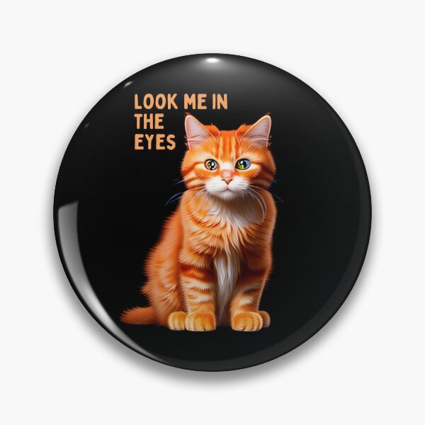 Artikelvorschau, LOOK ME IN THE EYES red cat entworfen und verkauft von CuteCatsCoffee.