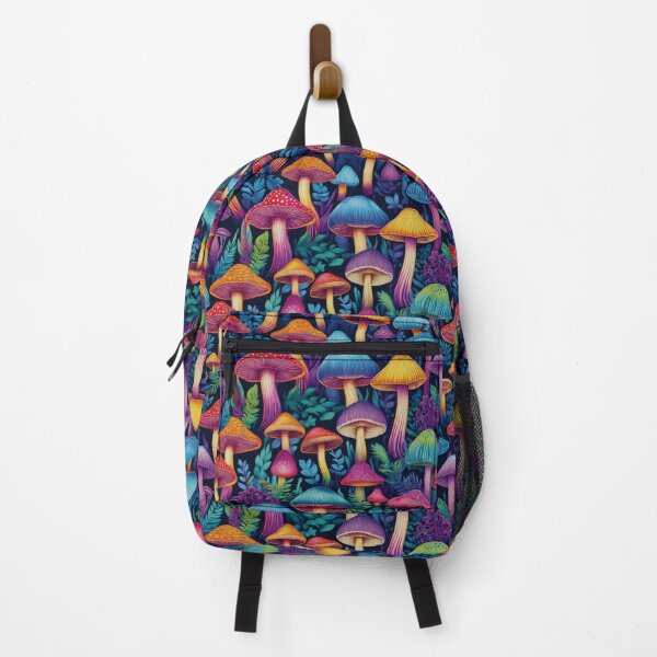 Item preview, Colorful Mushrooms pattern designed and sold by Lisa Bittinger.