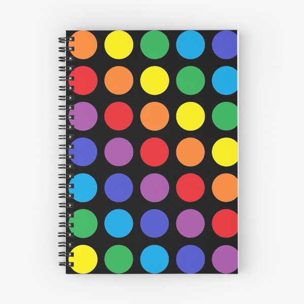 Item preview, Rainbow Polka Dots Black designed and sold by lornakay.
