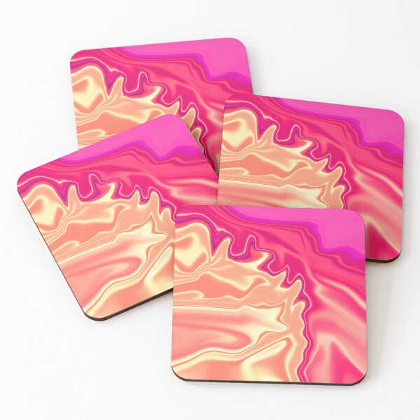 Item preview, Swirly Pink Abstract Liquid Colors Flow Swirling Paint Satin Look 1 of 4 designed and sold by Beachy.