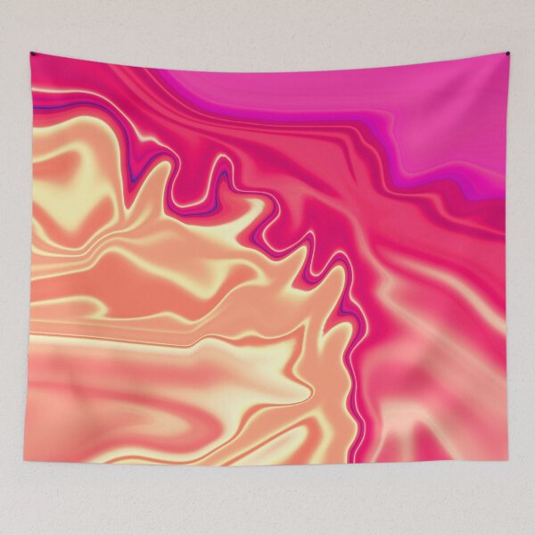 Item preview, Swirly Pink Abstract Liquid Colors Flow Swirling Paint Satin Look 1 of 4 designed and sold by Beachy.