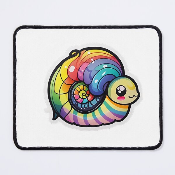 Item preview, Rainbow Snails kawaii face meme designed and sold by Rrrmin.