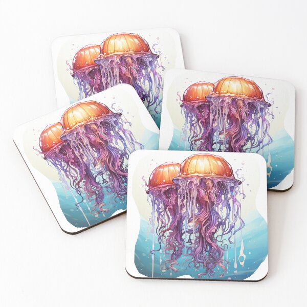Item preview, Watercolor jellyfish designed and sold by Nickyayee.