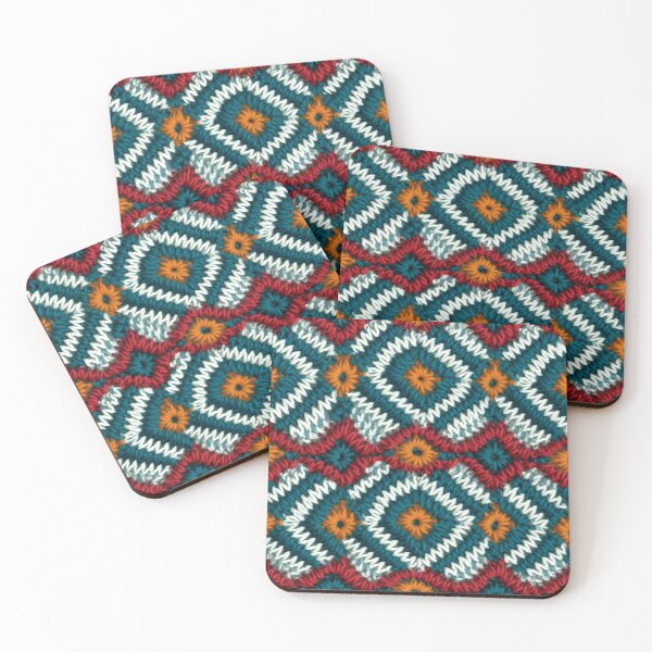 Item preview, Elegant Colorful Seamless Crochet Pattern designed and sold by aweartome.