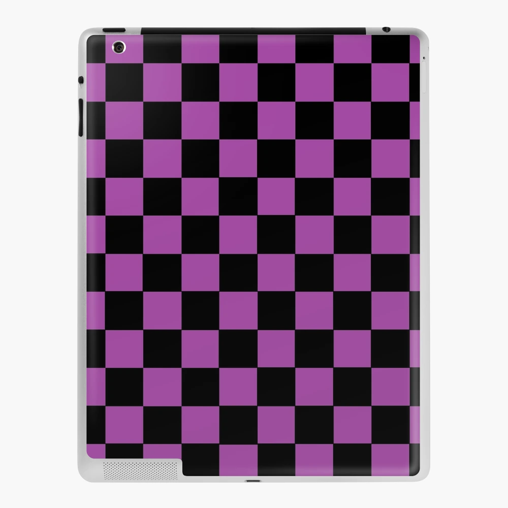 purple swirled checkered wallpaper iPad Case & Skin for Sale by itsmevilma