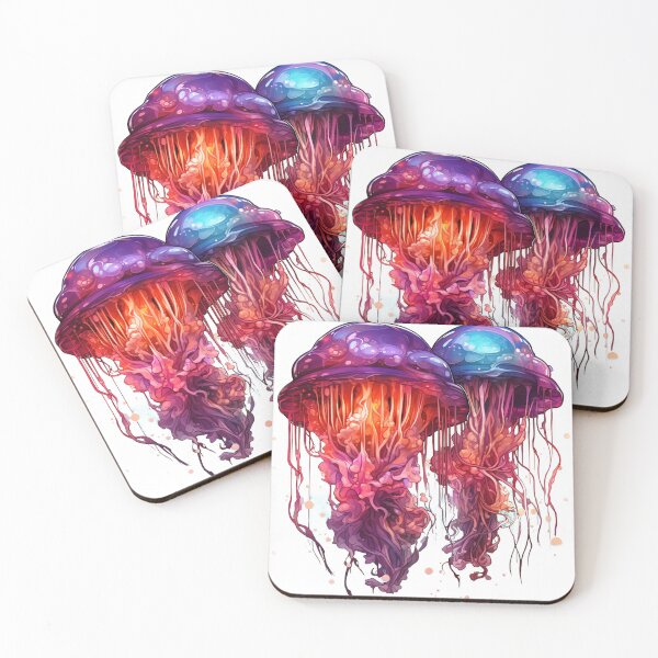 Item preview, Watercolor jellyfish designed and sold by Nickyayee.