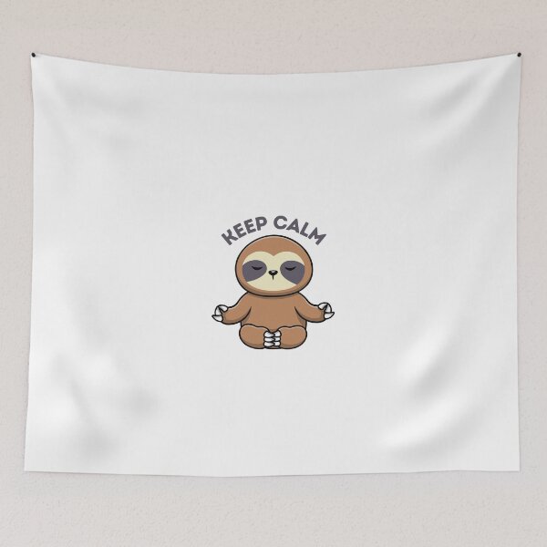 Item preview, Keep Calm Sloth designed and sold by PrintyRelatable.