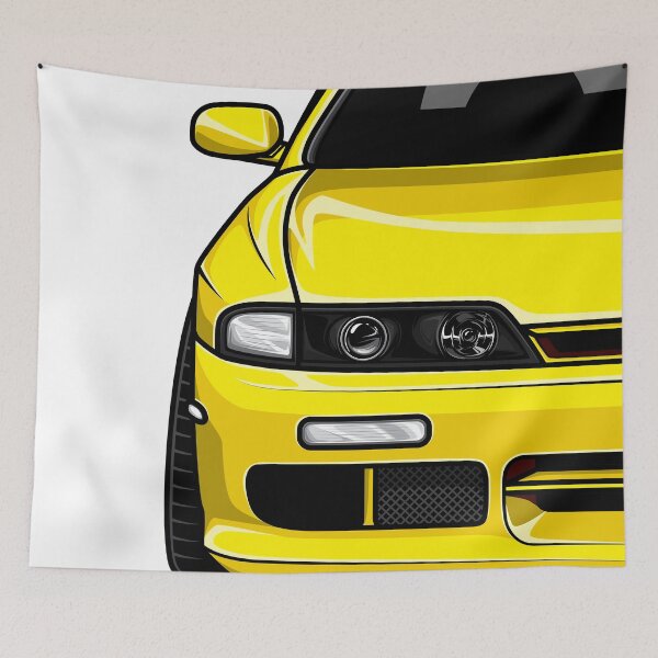 Item preview, yellow Silvia S14 Zenki designed and sold by pjrstudio.