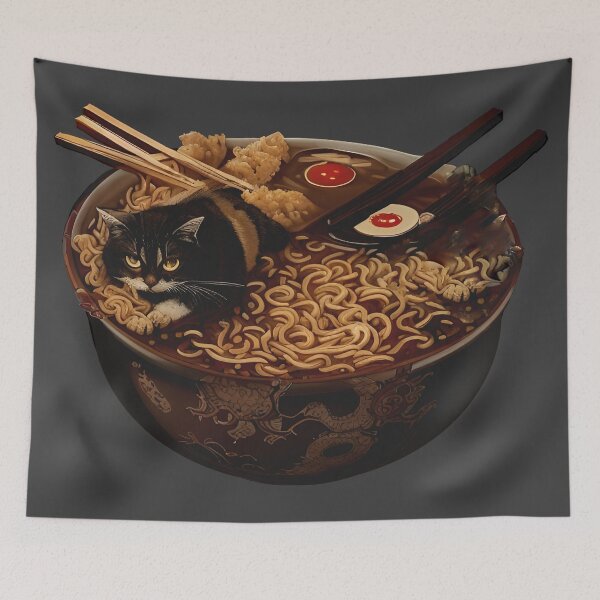 Item preview, Kitty Cat Ramen Noodles designed and sold by HideTheInsanity.