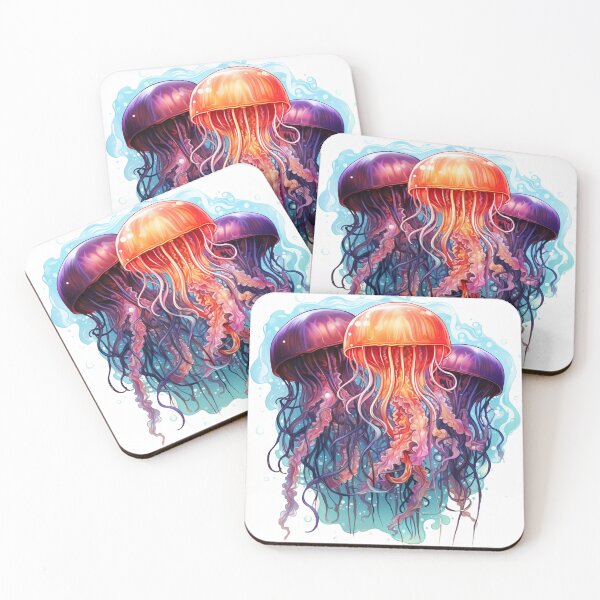 Item preview, Watercolor jellyfish designed and sold by Nickyayee.