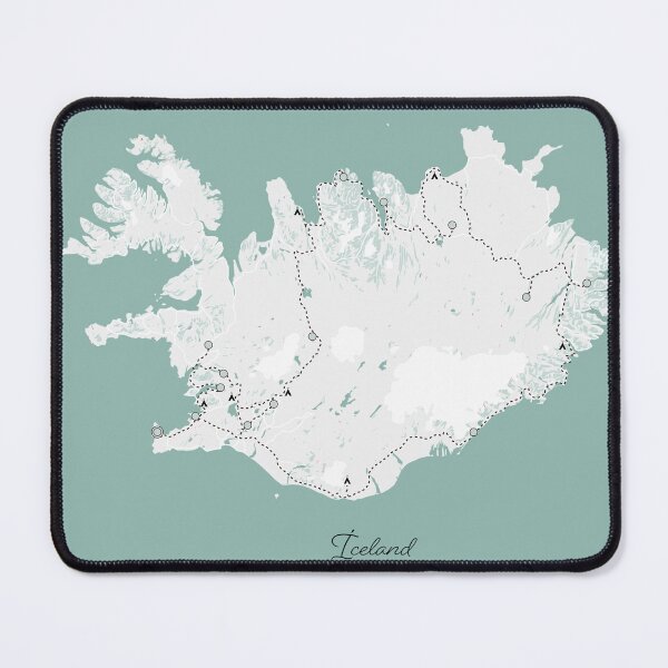 Item preview, Iceland roadtrip map designed and sold by YouSeeLucy.