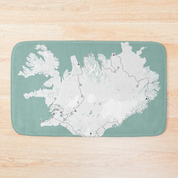 Item preview, Iceland roadtrip map designed and sold by YouSeeLucy.
