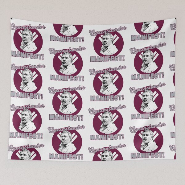 Item preview, Queenslander Manifest - Rugby League State of Origin Democracy Manifest designed and sold by Simontology.
