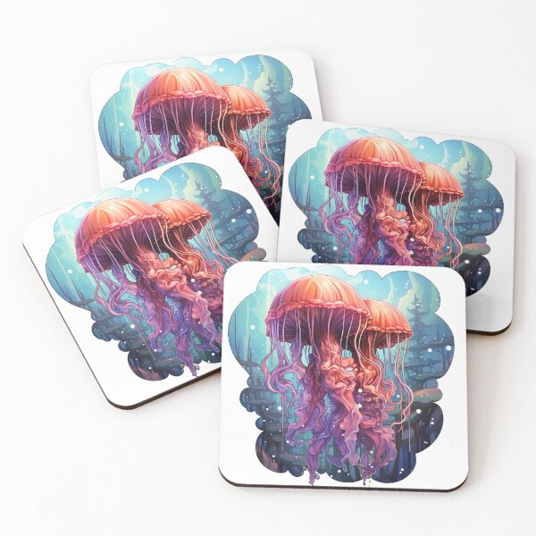 Item preview, Watercolor jellyfish designed and sold by Nickyayee.