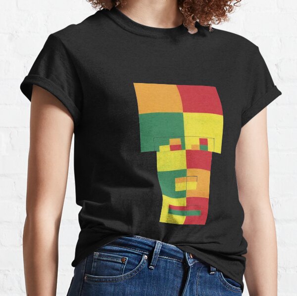 Square Fro (Facemadics abstract face colorful contemporary) Classic T-Shirt