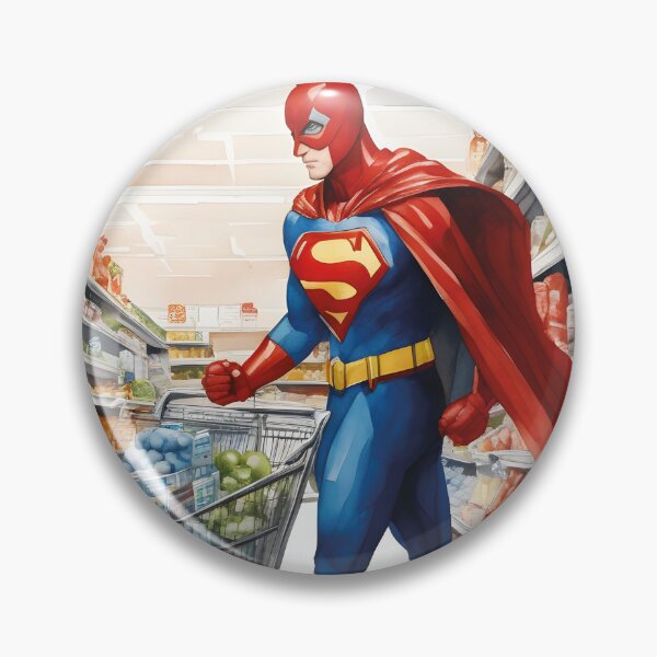 Item preview, Superhero in the supermarket, funny designed and sold by Mauswohn.