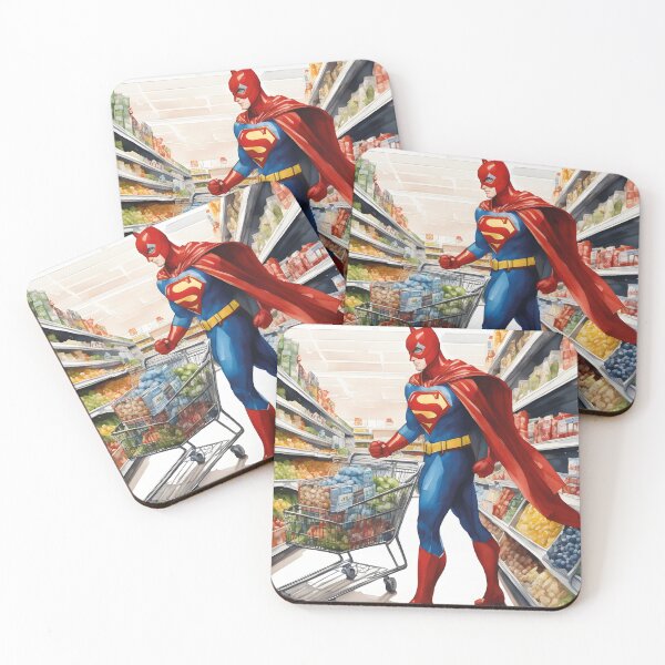 Item preview, Superhero in the supermarket, funny designed and sold by Mauswohn.