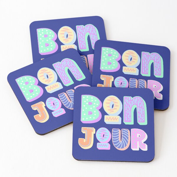 Item preview, Bonjour - Blue designed and sold by FigurativeSpeak.