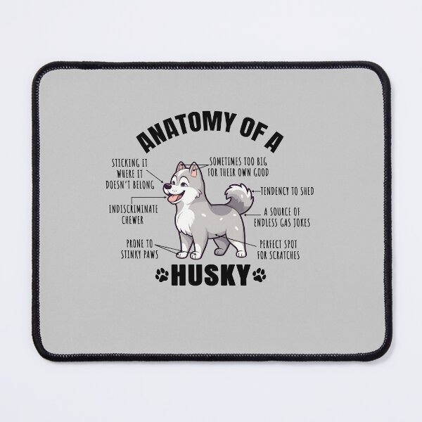 Item preview, Anatomy of a Husky Funny Clipart Design for Siberian Husky Lover designed and sold by MysteriousJ.