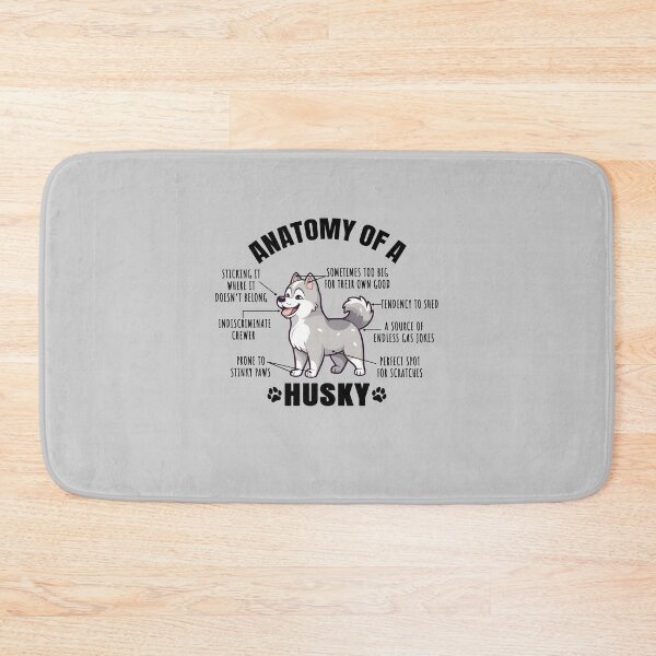 Item preview, Anatomy of a Husky Funny Clipart Design for Siberian Husky Lover designed and sold by MysteriousJ.