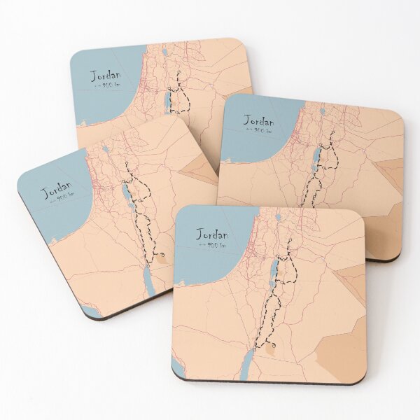 Item preview, Jordan roadtrip map designed and sold by YouSeeLucy.