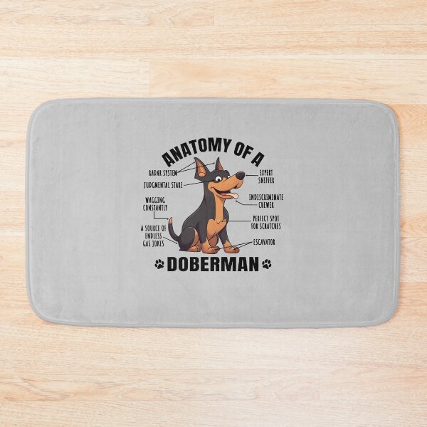 Item preview, Anatomy of a Doberman Funny Clipart Design for Dobermann Lover designed and sold by MysteriousJ.