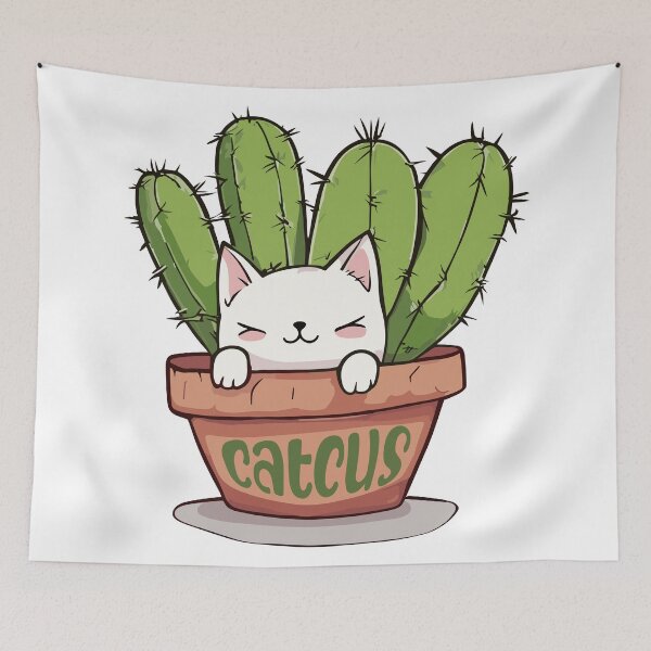 Item preview, Cat Cactus Catcus designed and sold by Niktarka.