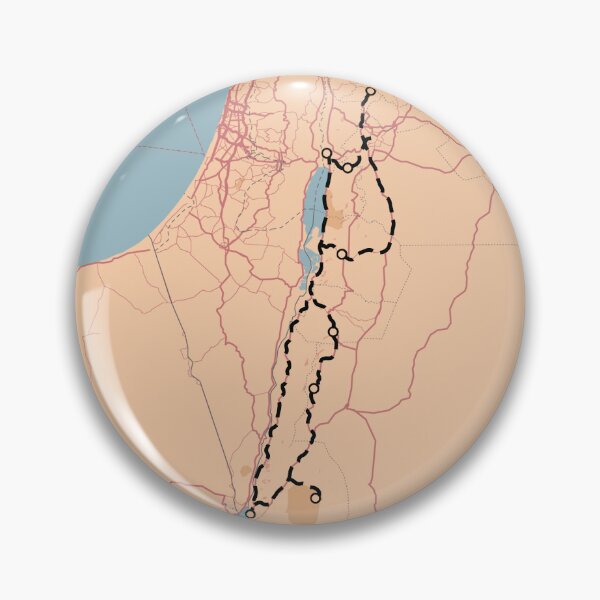 Item preview, Jordan roadtrip map designed and sold by YouSeeLucy.