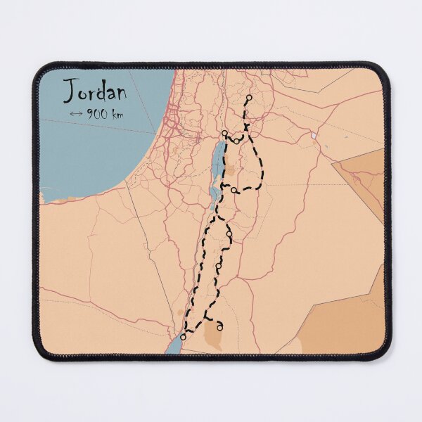 Item preview, Jordan roadtrip map designed and sold by YouSeeLucy.