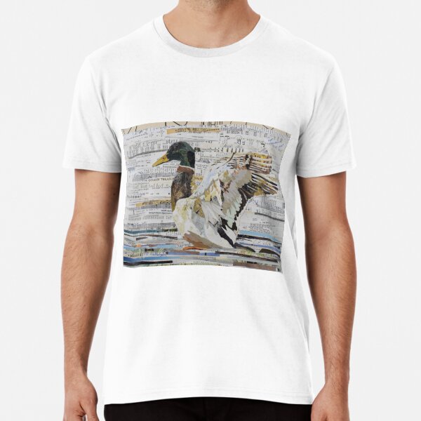 Mallard Duck Collage Art CE White Art Premium T-Shirt