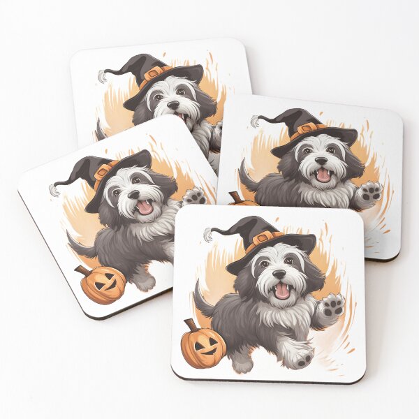Item preview, Bearded Collie Dog Helloween Pumpkins. Old English Sheepdog Collie Mom Gift Helloween Pumpkins designed and sold by MartynGrey.