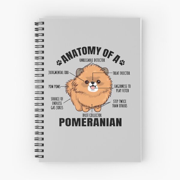 Item preview, Anatomy of a Pomeranian Funny Clipart Design for Pomeranian Lover designed and sold by MysteriousJ.