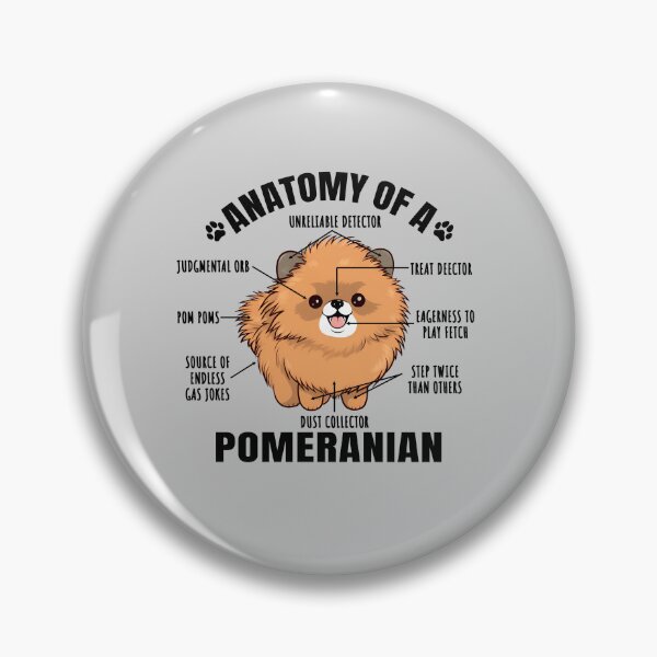 Item preview, Anatomy of a Pomeranian Funny Clipart Design for Pomeranian Lover designed and sold by MysteriousJ.