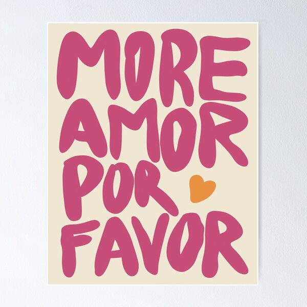 Illustration artistiques, Popart - More Amore Por Favor