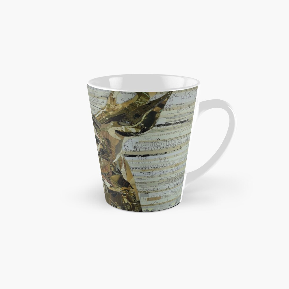Whitetail Deer Collage Art Unique Mug