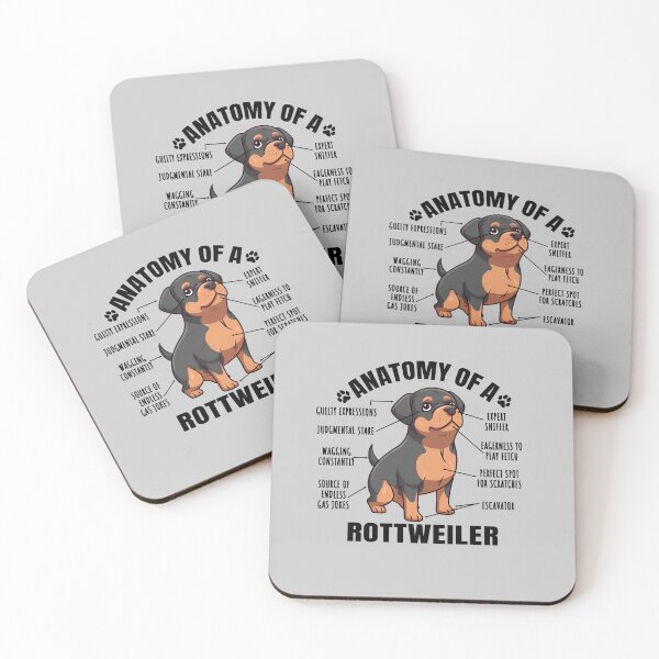 Item preview, Anatomy of a Rottweiler Funny Clipart Design for Rottweiler Lover designed and sold by MysteriousJ.