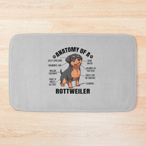 Item preview, Anatomy of a Rottweiler Funny Clipart Design for Rottweiler Lover designed and sold by MysteriousJ.
