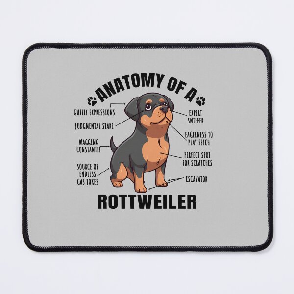 Item preview, Anatomy of a Rottweiler Funny Clipart Design for Rottweiler Lover designed and sold by MysteriousJ.