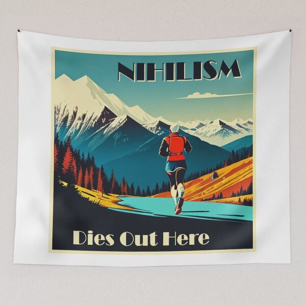 Item preview, Nihilism Dies Out Here Running designed and sold by Esskay Designs.