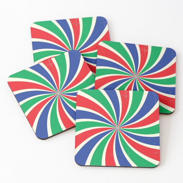 Item preview, Resplandor solar retro texturizado | Rojo verde azul designed and sold by rsty11.