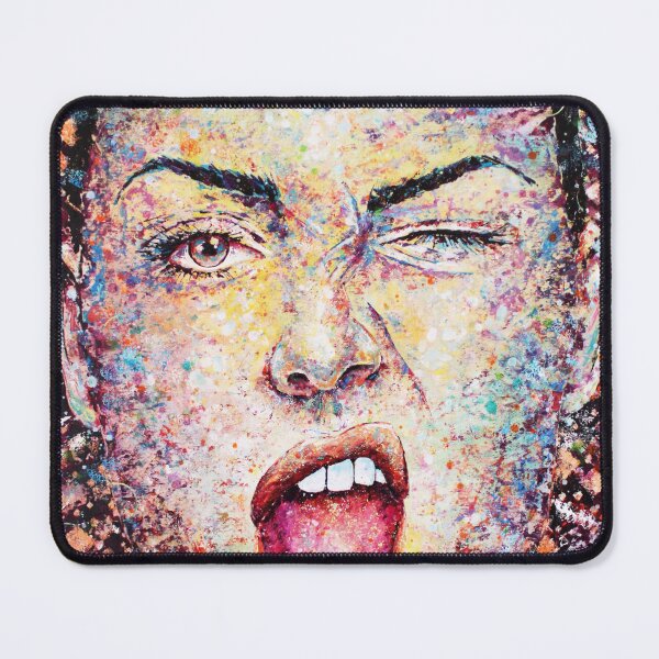 Item preview, Portrait Abstract Art Acrylic Painting Wink designed and sold by Silke Host.