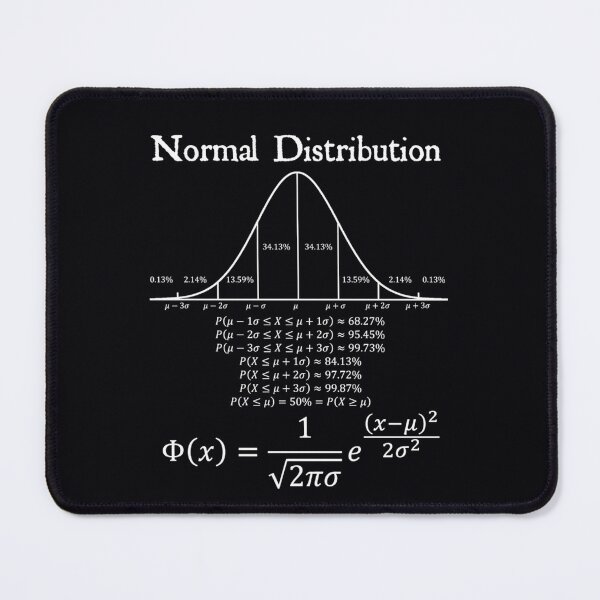 Item preview, Nerdy Normal Distribution Equation Graph Statistics Math Teacher Stats Geek designed and sold by qvqmugpk85.