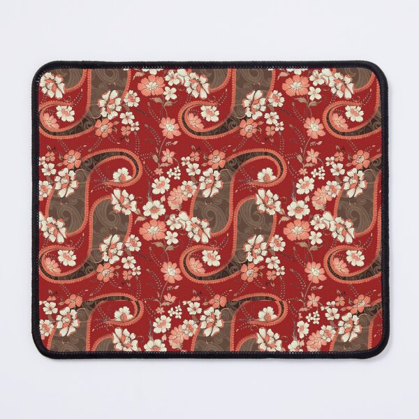 Item preview, Crimson Paisley Garden Elegance - Flowers and Paisleys designed and sold by Wishing-Wings.