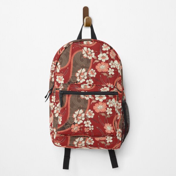 Item preview, Crimson Paisley Garden Elegance -  Flowers and Paisleys designed and sold by Wishing-Wings.