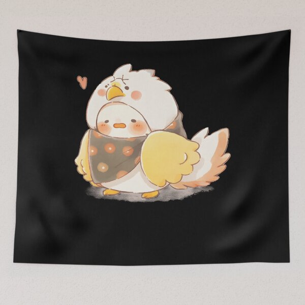Item preview, Happy Bird Preparing to Meal and Sleep designed and sold by SoulTints.