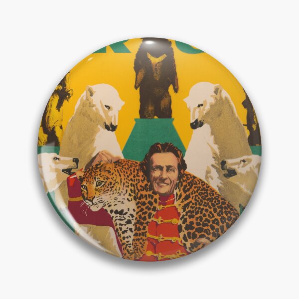 Item preview, STK501854A-Vintage circus poster showing master with animals. designed and sold by StocktrekImages.