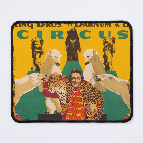 Item preview, STK501854A-Vintage circus poster showing master with animals. designed and sold by StocktrekImages.