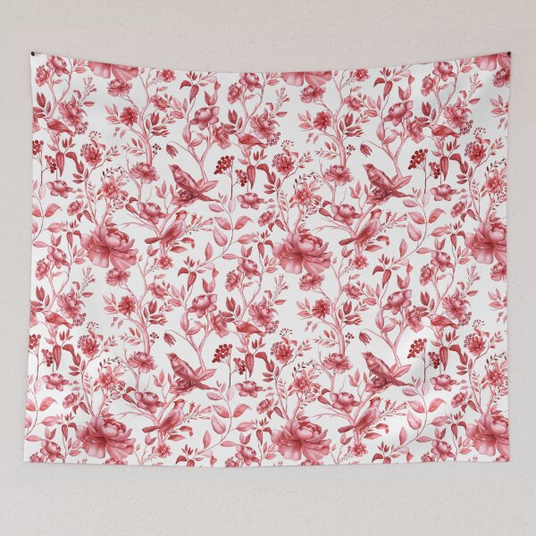 Item preview, Chinoiserie,birds,flowers,vintage art designed and sold by MariaMarinova.