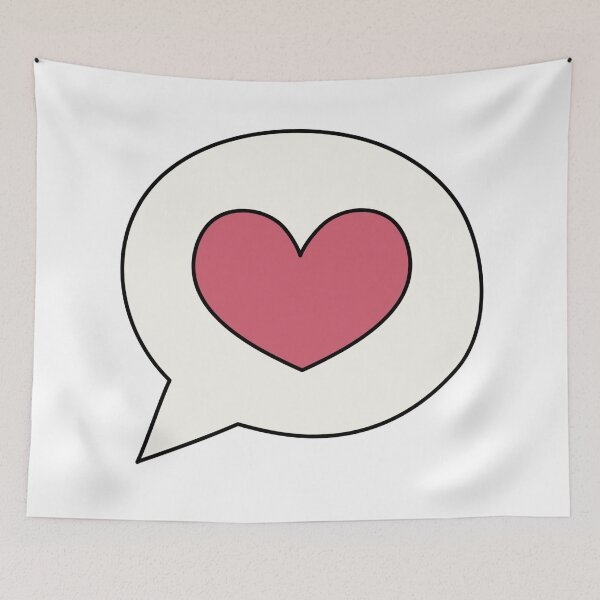 Item preview, Heart speech bubble designed and sold by priyankajustine.