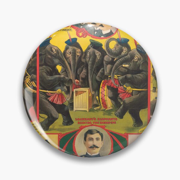 Item preview, STK501856A-Vintage circus poster of elephants performing. designed and sold by StocktrekImages.